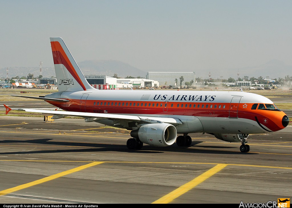 N742PS - Airbus A319-112 - US Airways