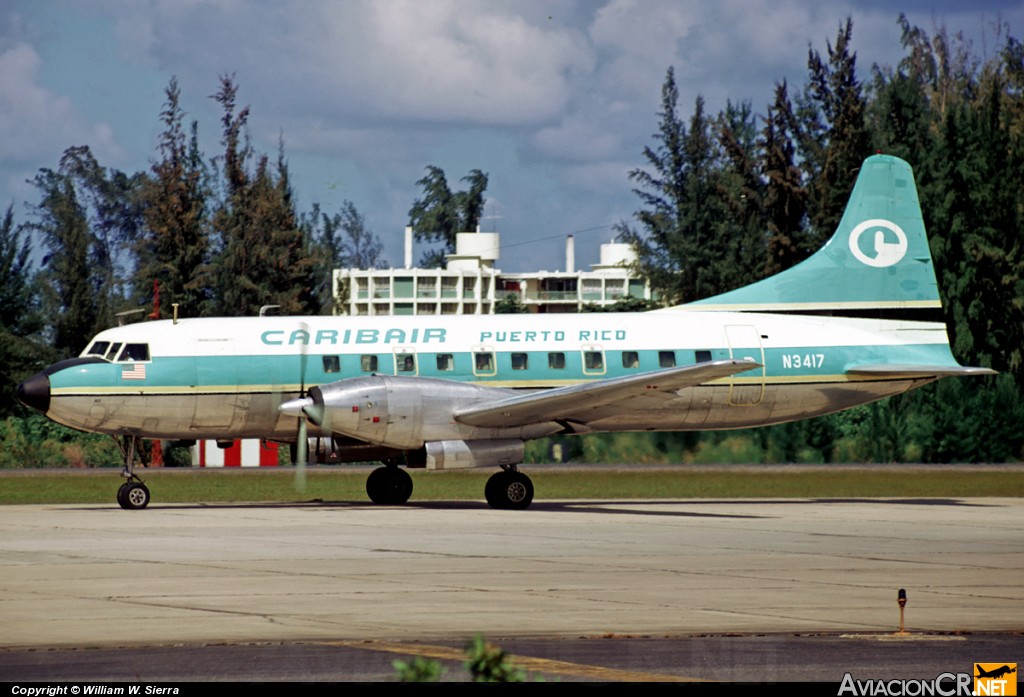 N3417 - Convair CV-640 - Caribair