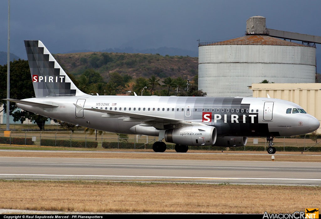 N532NK - Airbus A319-132 - Spirit Airlines