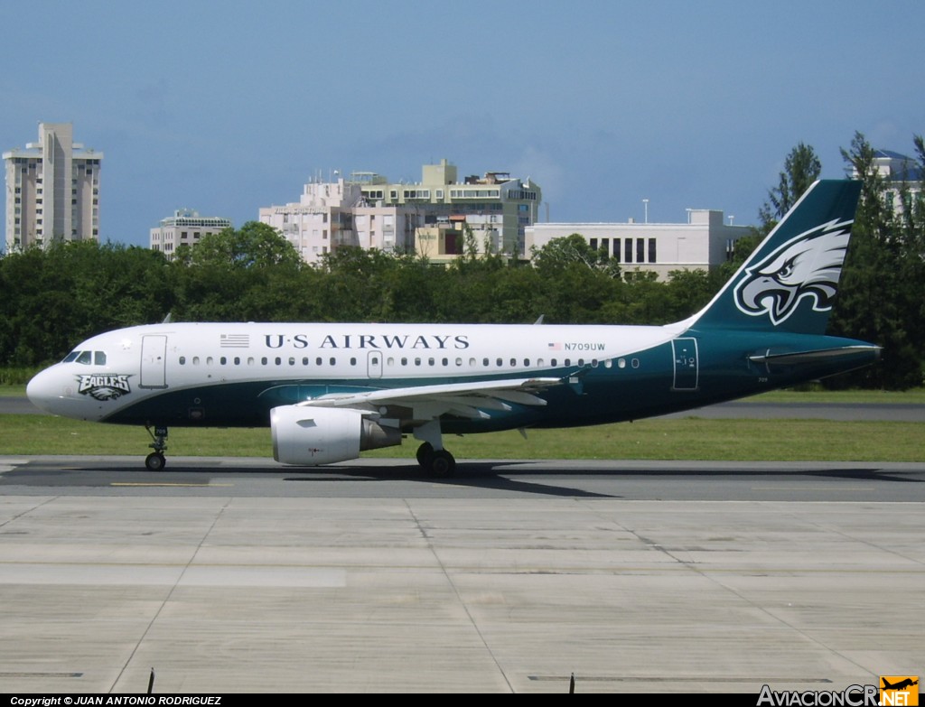 N709UW - Airbus A319-112 - US Airways