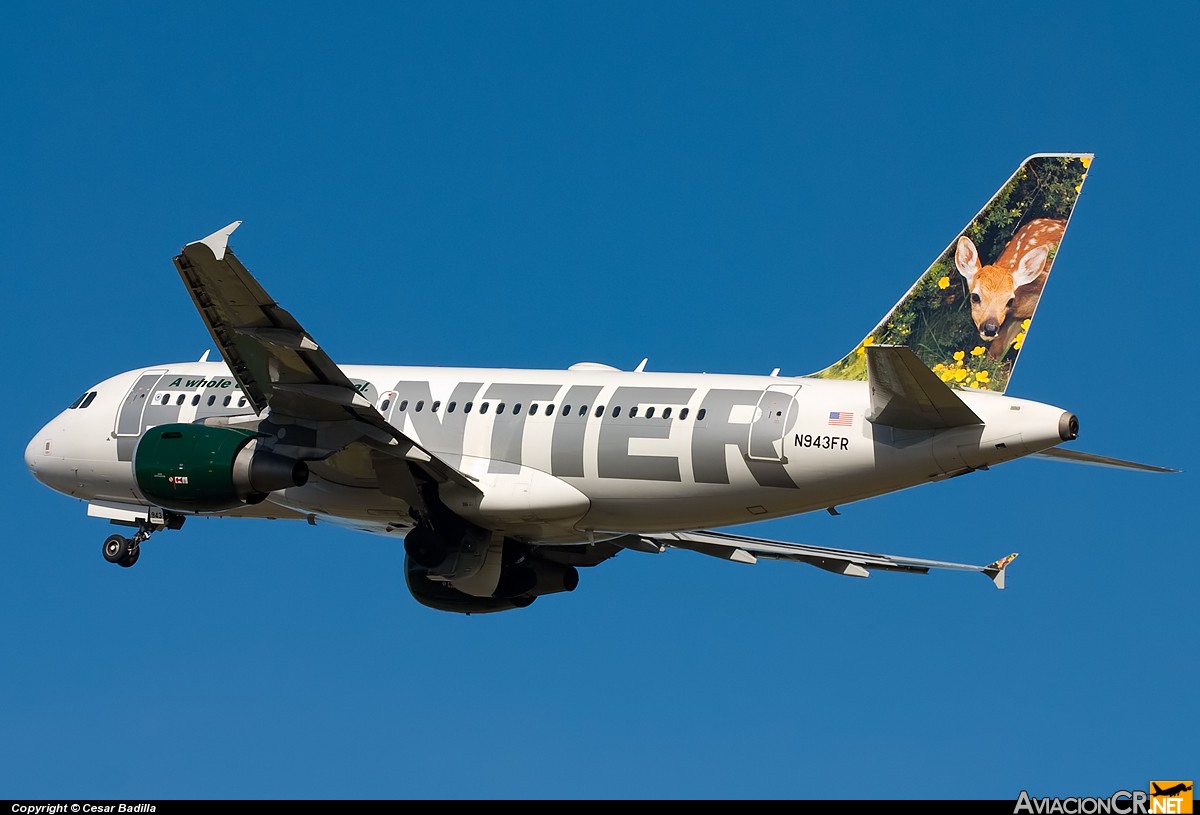 N943FR - Airbus A319-112 - Frontier Airlines