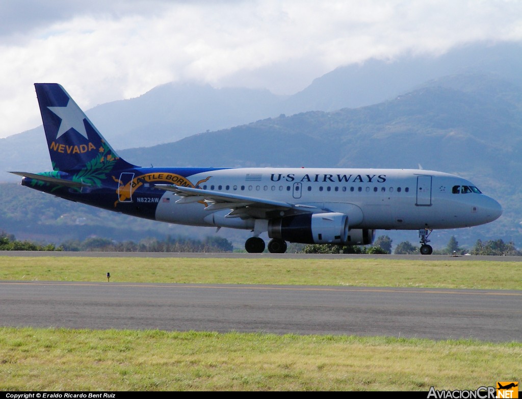 N822UW - Airbus A319-132 - America West