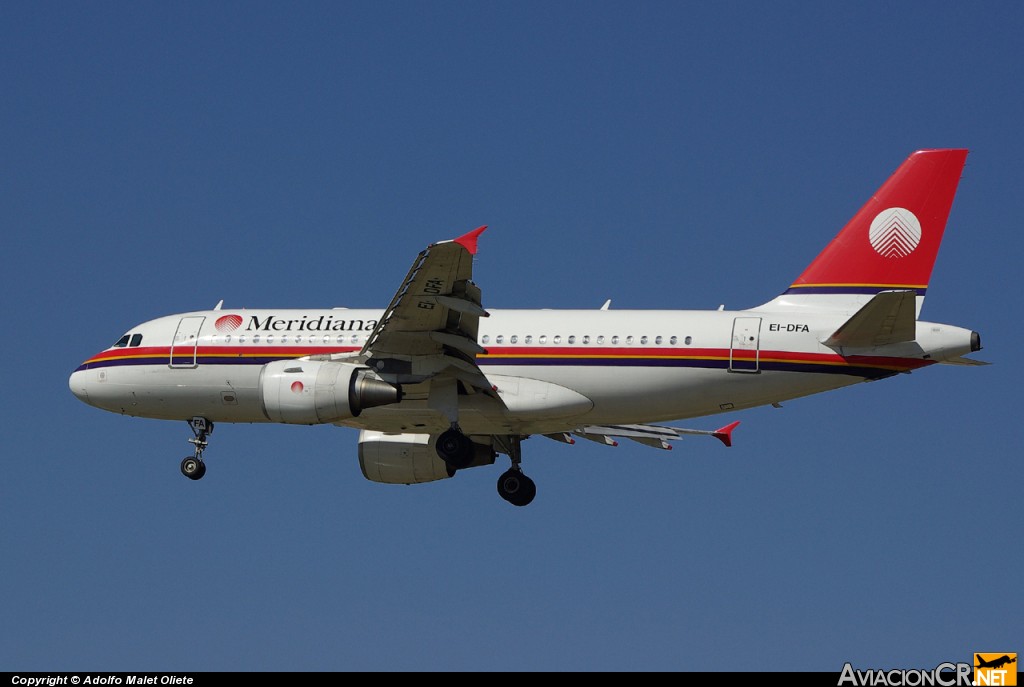 EI-DFA - Airbus A319-112 - Meridiana