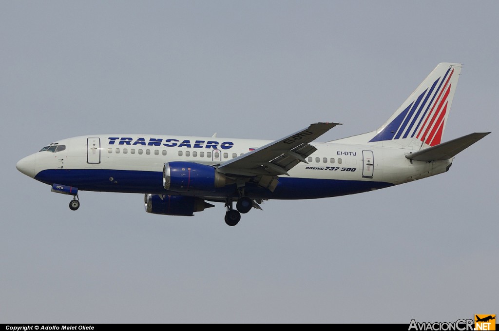 EI-DTU - Boeing 737-500 (Genérico) - Transaero Airlines