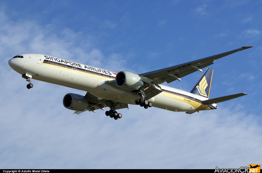 9V-SWD - Boeing 777-312/ER - Singapore Airlines