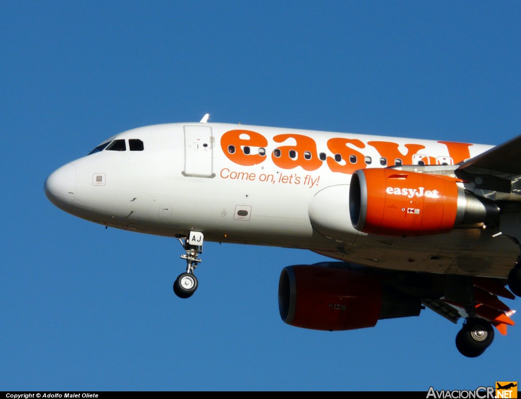 G-EZAJ - Airbus A319-111 - EasyJet Airlines