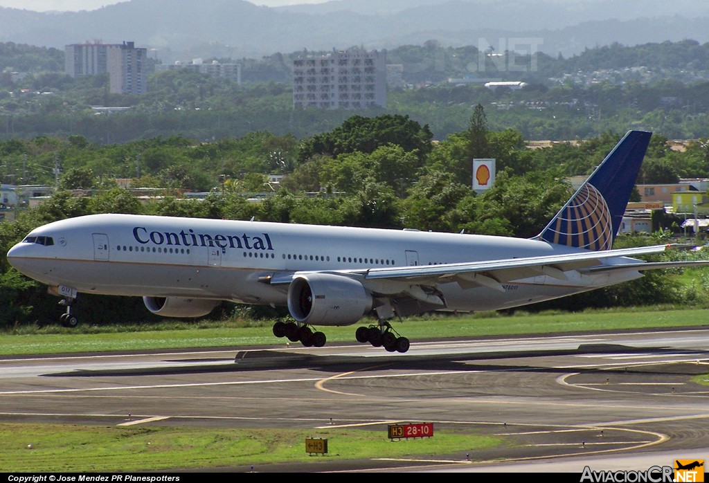 N78017 - Boeing 777-224/ER - Continental Airlines