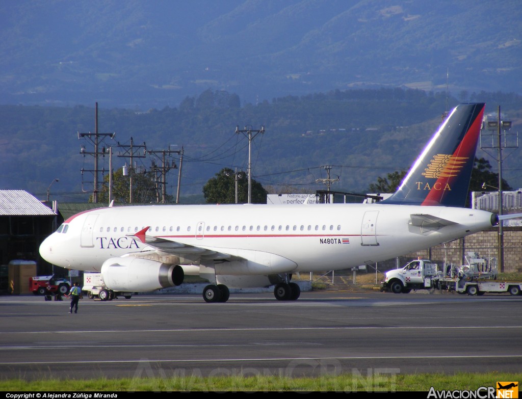 N480TA - Airbus A319-132 - TACA