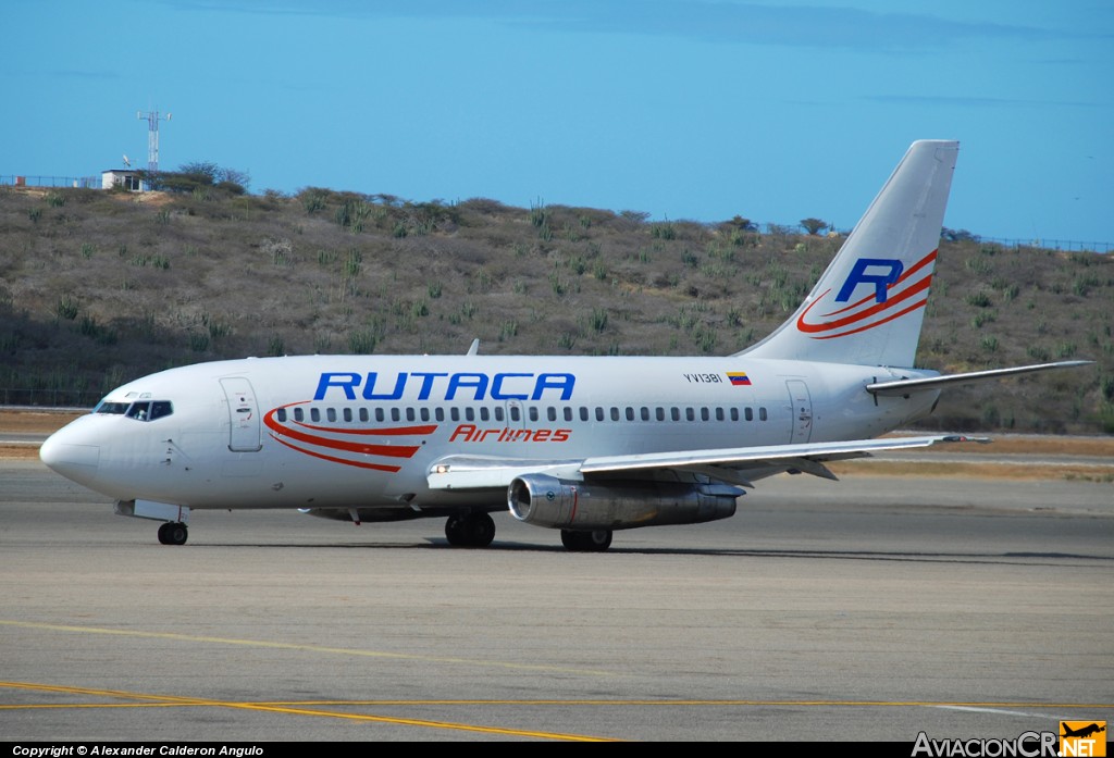 YV1381 - Boeing 737-2S3/Adv - Rutaca Airlines