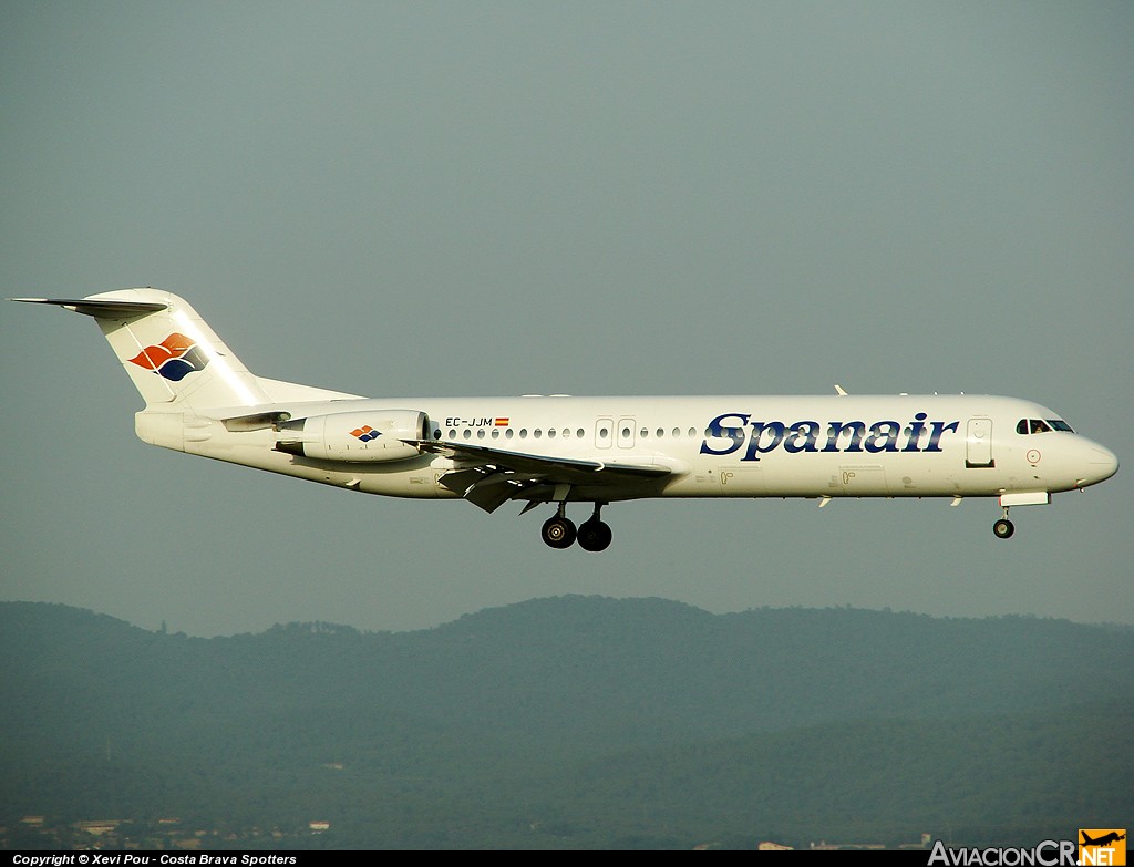 EC-JJM - Fokker F-100 - Spanair