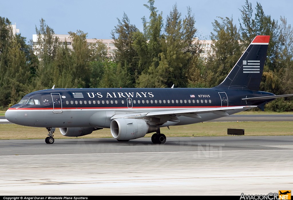 N730US - Airbus A319-112 - US Airways