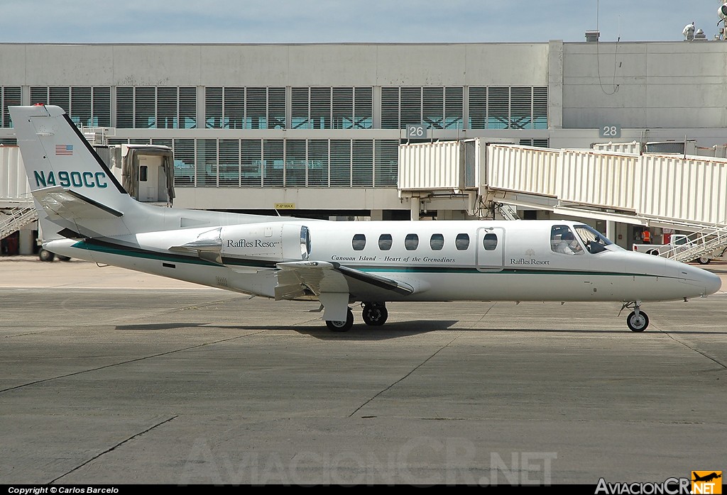 N490CC - Cessna Citation 550 - Raffles Resort (Canouan)