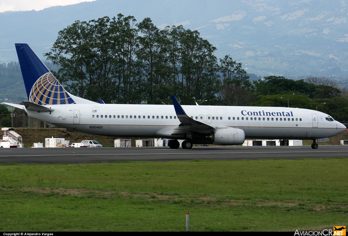 N30401 - Boeing 737-924 - Continental Airlines