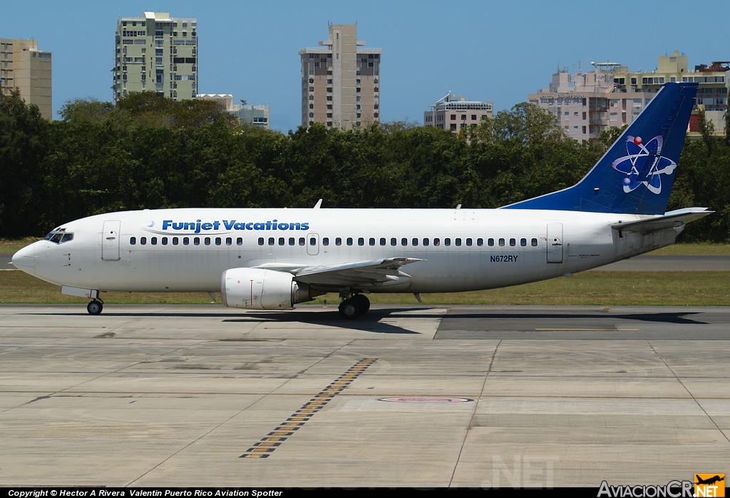 N672RY - Boeing 737-322 - Funjet Vacations (Ryan International Airlines