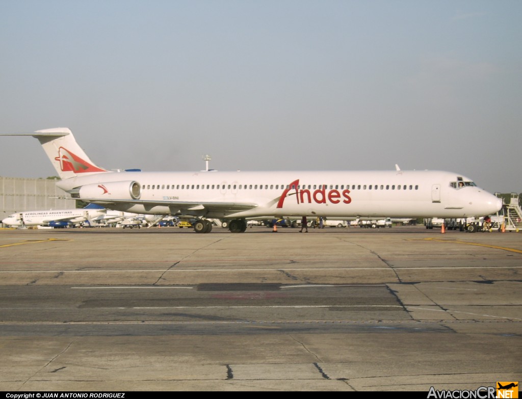 LV-BNI - McDonnell Douglas MD-83 (DC-9-83) - Andes Líneas Aéreas