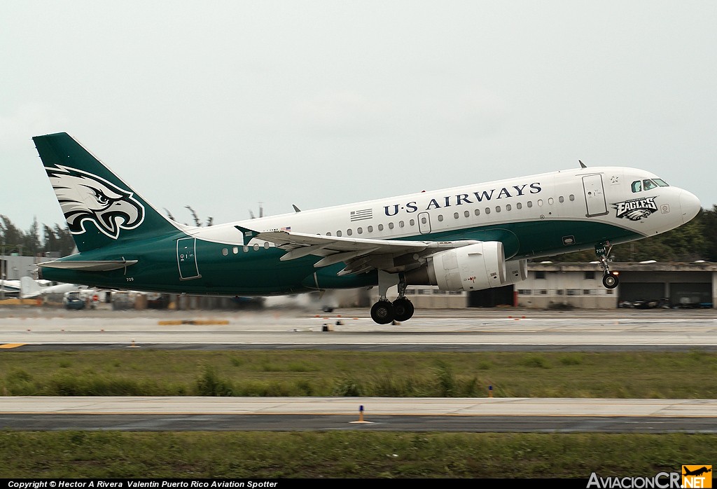 N709UW - Airbus A319-112 - US Airways