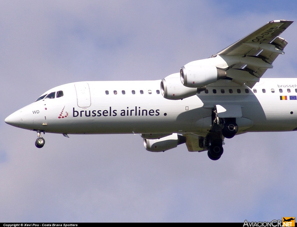OO-DWD - British Aerospace Avro 146-RJ100 - SN Brussels Airlines