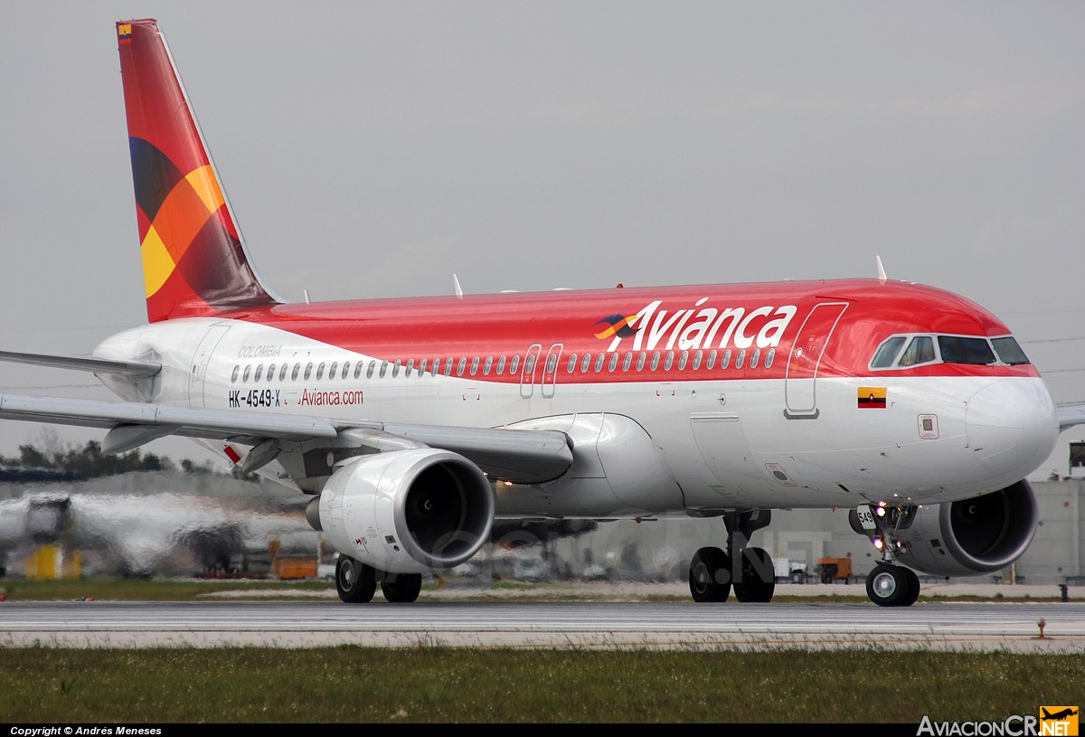 HK-4549-X - Airbus A320-214 - Avianca Colombia