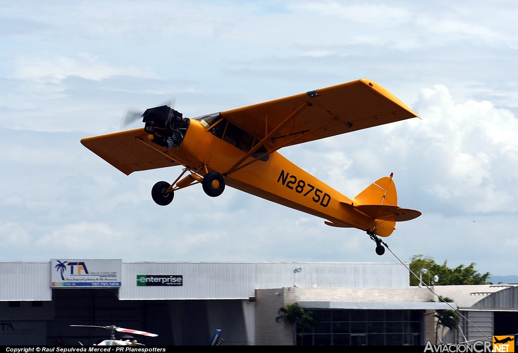 N2875D - Piper PA-18-135 Super Cub - Aerial Sign of Puerto Rico