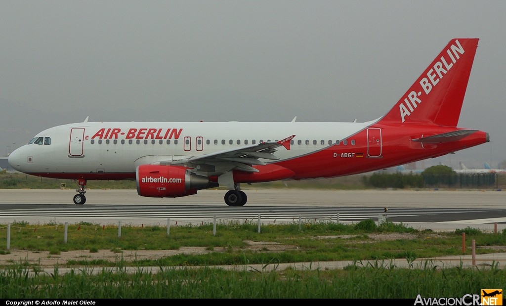 D-ABGF - Airbus A319-132 - Air Berlin