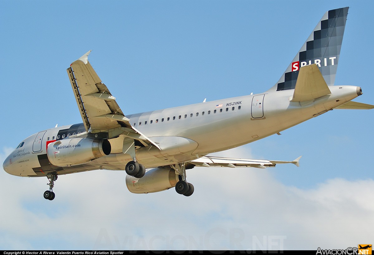 N521NK - Airbus A319-132 - Spirit Airlines