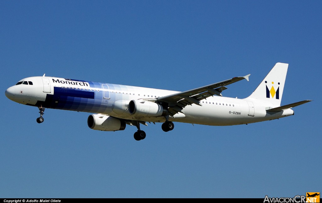 G-OZBR - Airbus A321-231 - Monarch Airlines