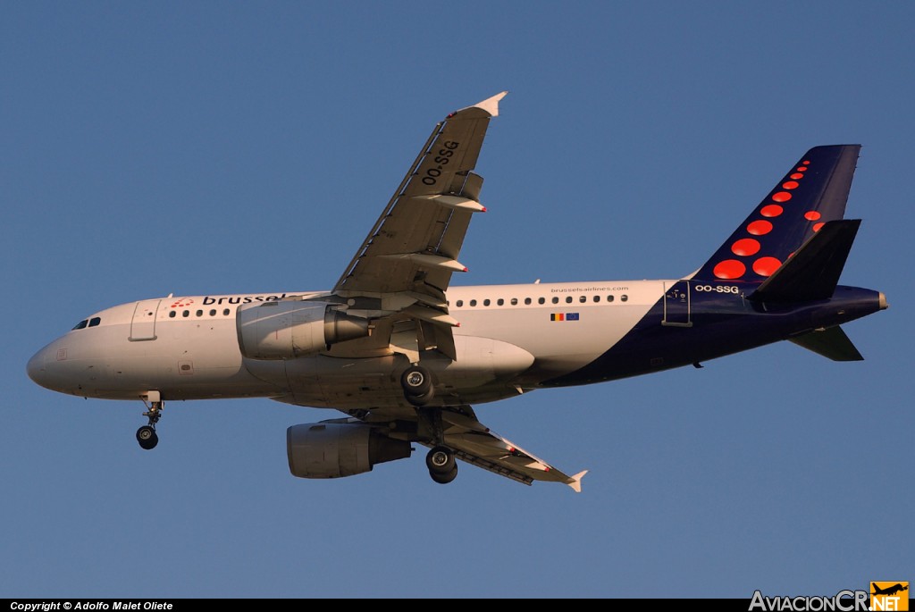 OO-SSG - Airbus A319-112 - Brussels Airlines