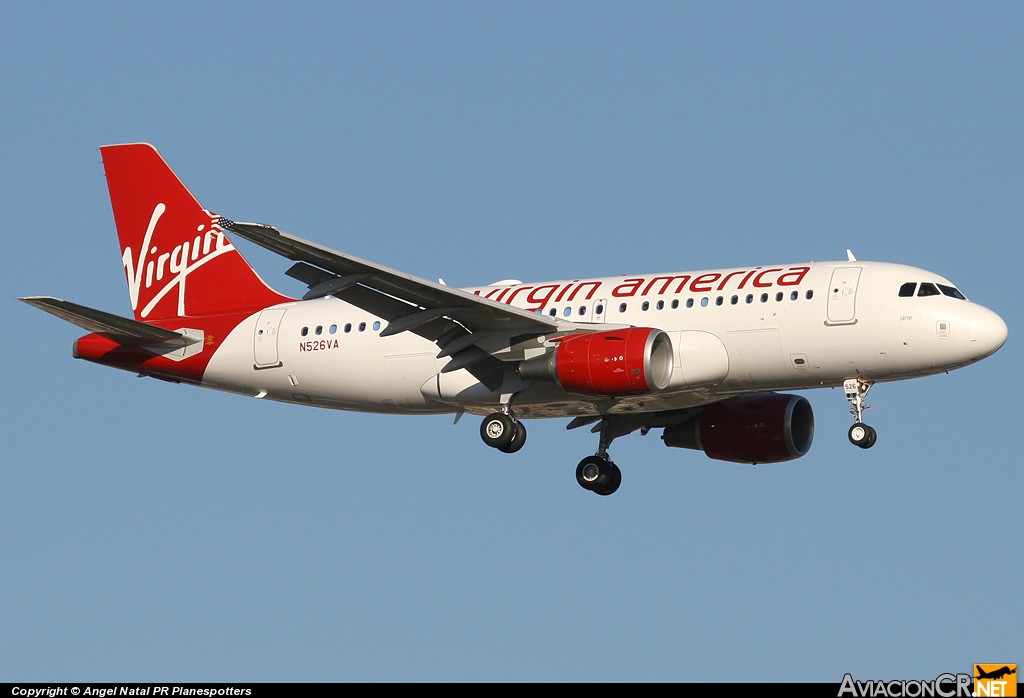 N526VA - Airbus A319-112 - Virgin America