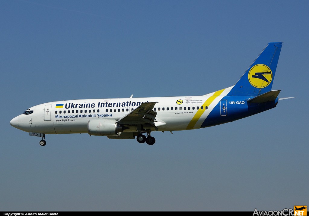 UR-GAQ - Boeing 737-33R - Ukraine International