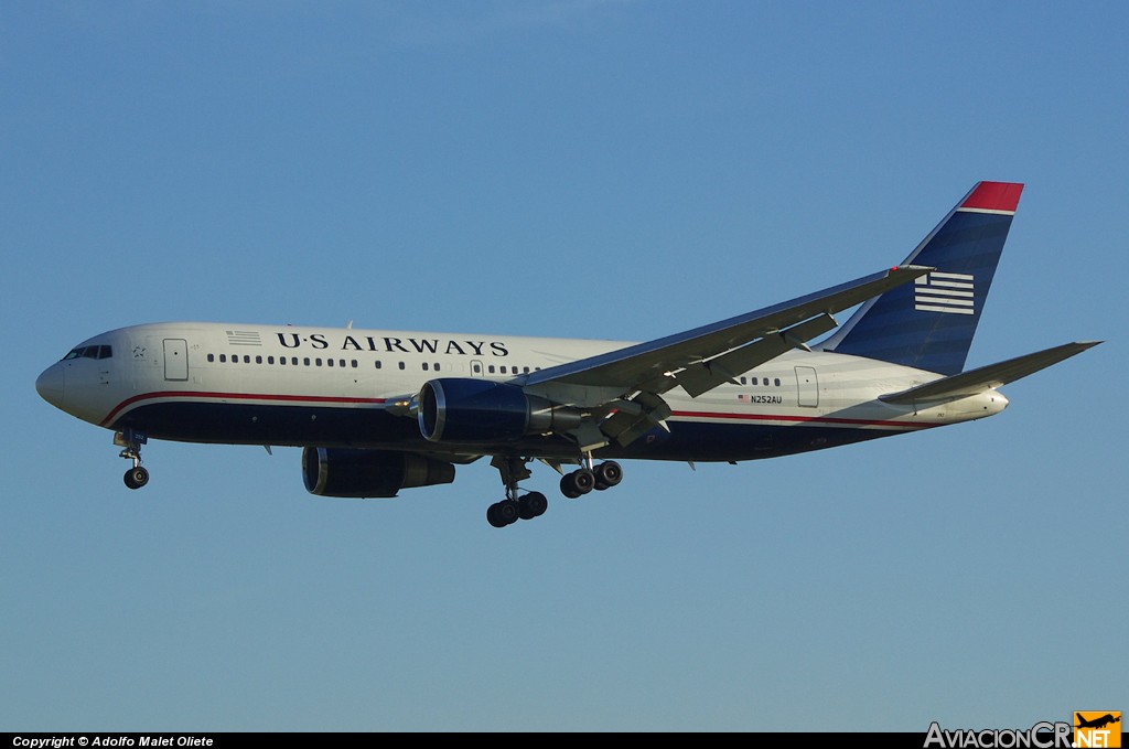 N252AU - Boeing 767-2B7/ER - US Airways