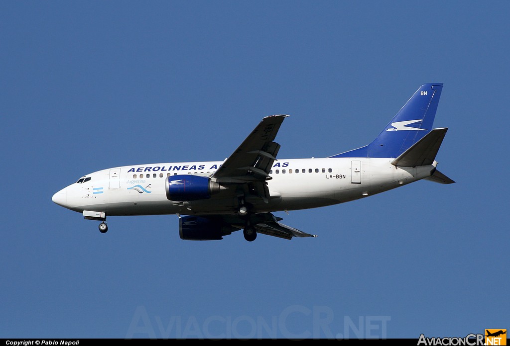 LV-BBN - Boeing 737-5H6 - Aerolineas Argentinas