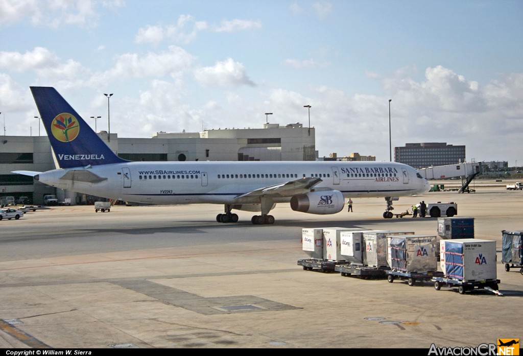 YV2243 - Boeing 757-236 - Santa Bárbara Airlines