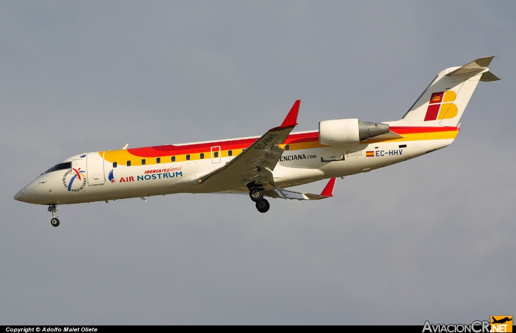 EC-HHV - Bombardier CRJ-100LR - Air Nostrum (Iberia Regional)