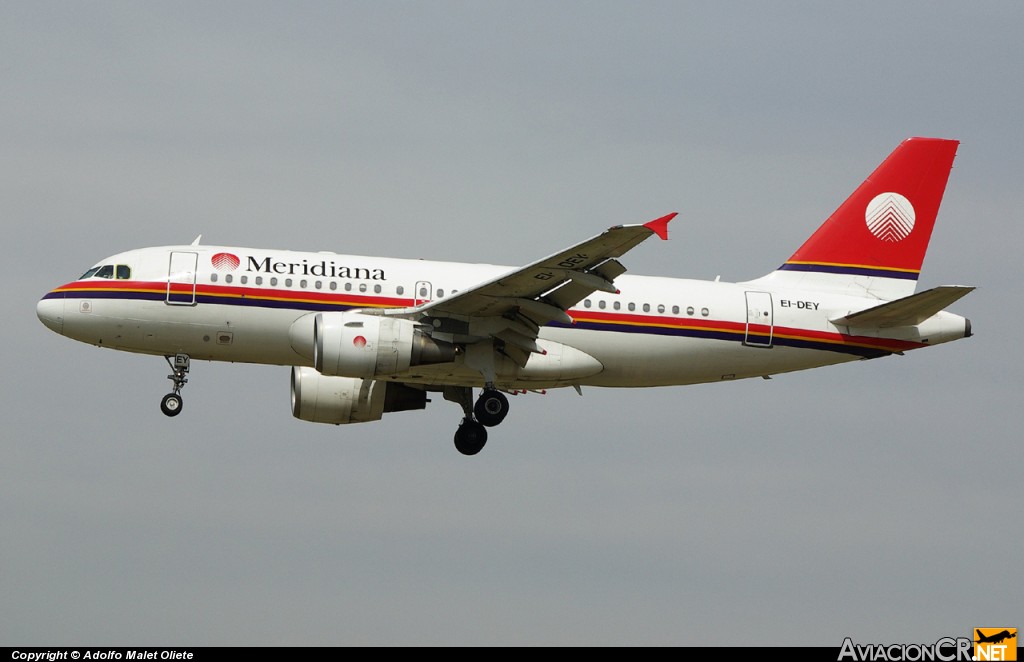 EI-DEI - Airbus A319-112 - Meridiana