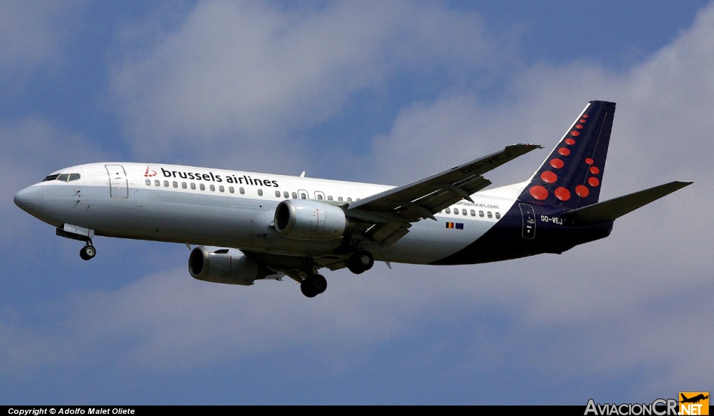 OO-VEJ - Boeing 737-405 - Brussels Airlines