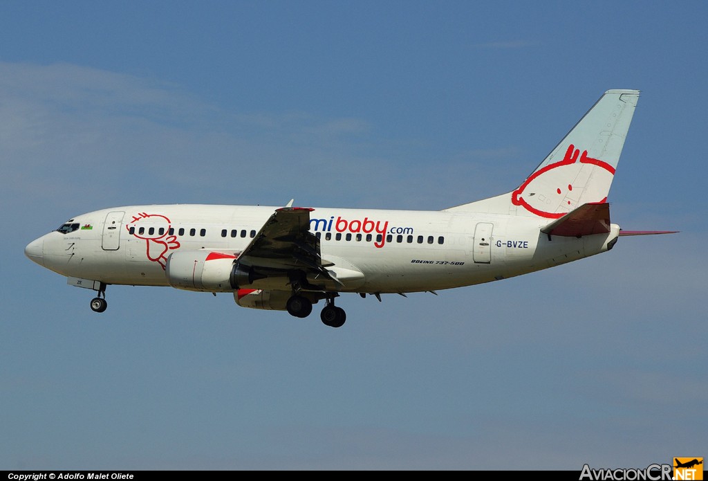G-BVZE - Boeing 737-59D - Bmibaby