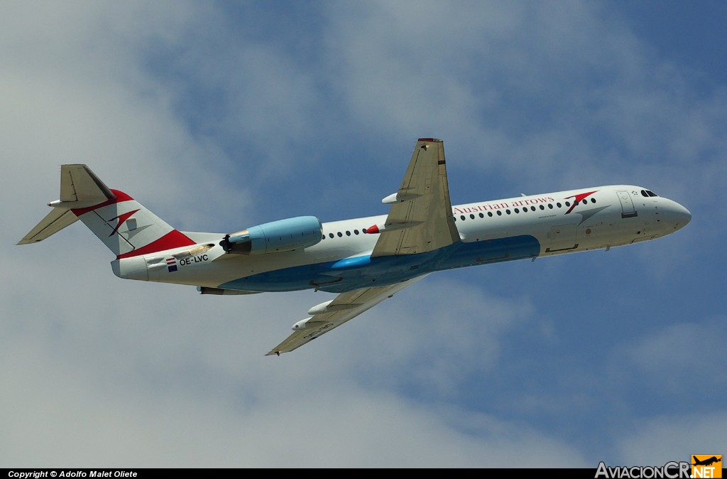 OE-LVC - Fokker 100 - Austrian arrows