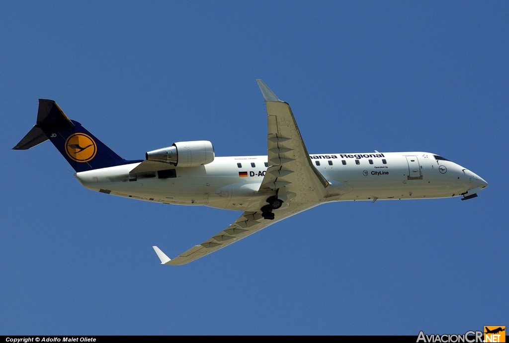 D-ACJD - Canadair CL-600-2B19 Regional Jet CRJ-100 - Lufthansa Cityline