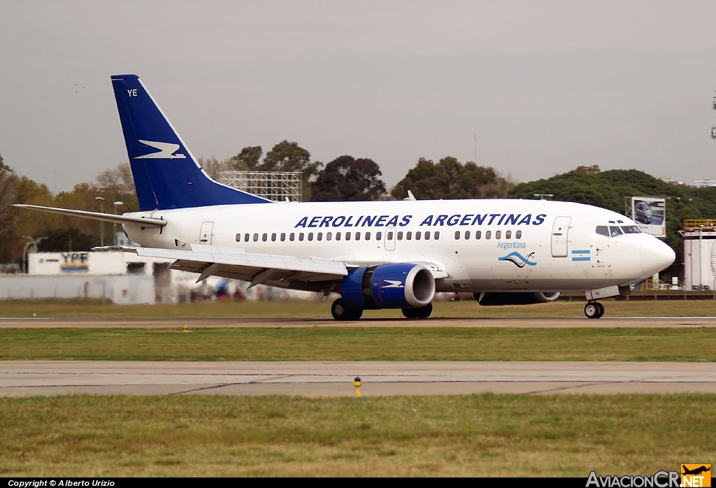 LV-AYE - Boeing 737-5H6 - Aerolineas Argentinas