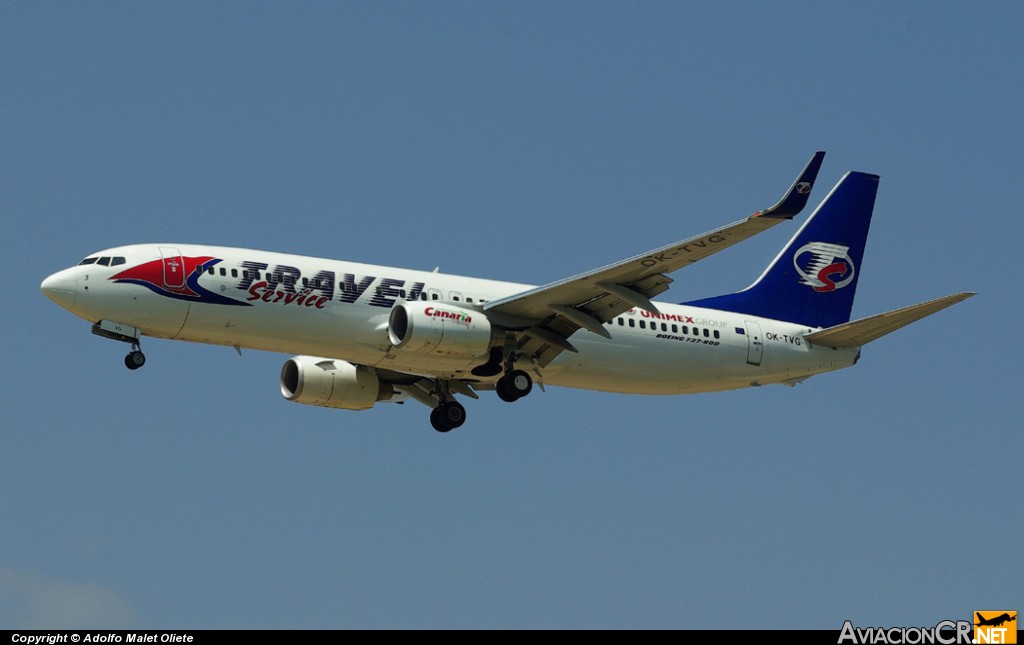OK-TVG - Boeing 737-8Q8 - Travel Service