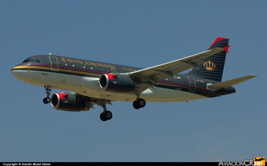 JY-AYL - Airbus A319-132 - Royal Jordanian Airline