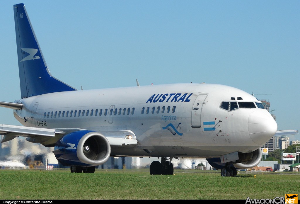 LV-BAR - Boeing 737-5H6 - Aerolineas Argentinas