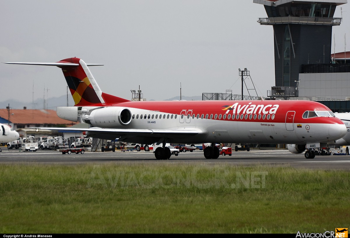 HK-4445 - Fokker 100 - Avianca Colombia