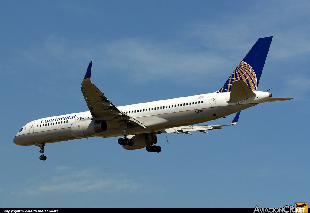 N17105 - Boeing 757-224 - Continental Airlines