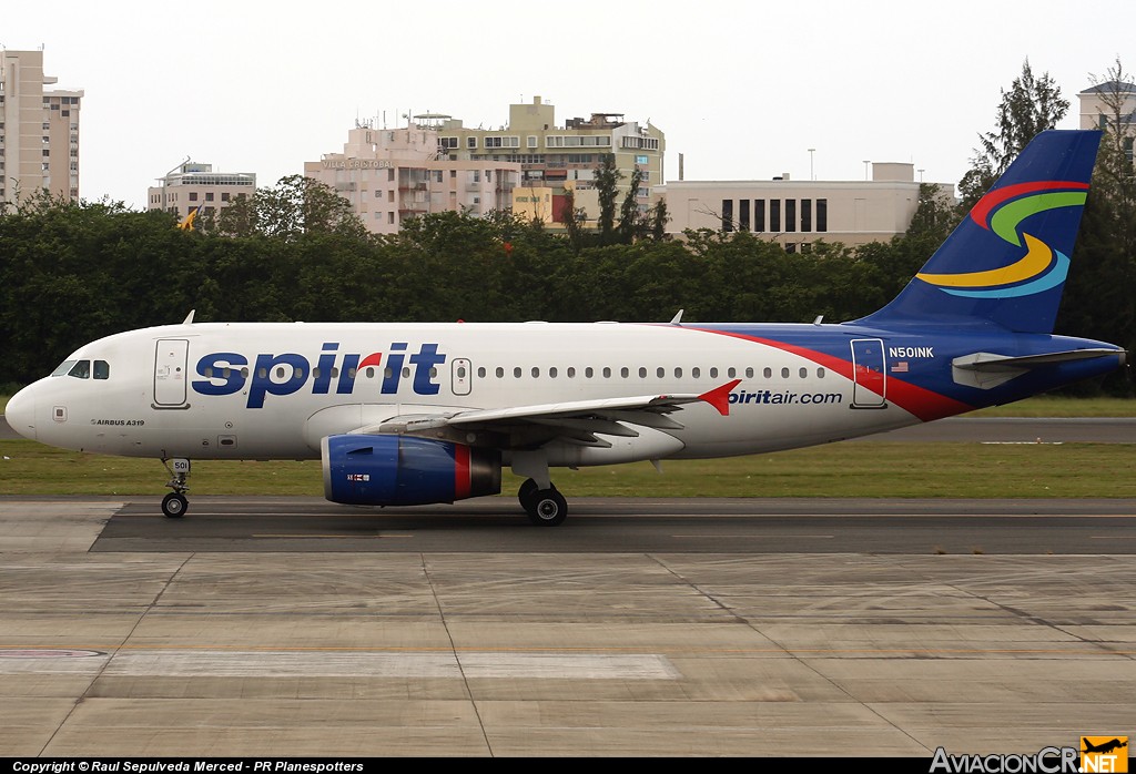 N501NK - Airbus A319-132 - Spirit Airlines