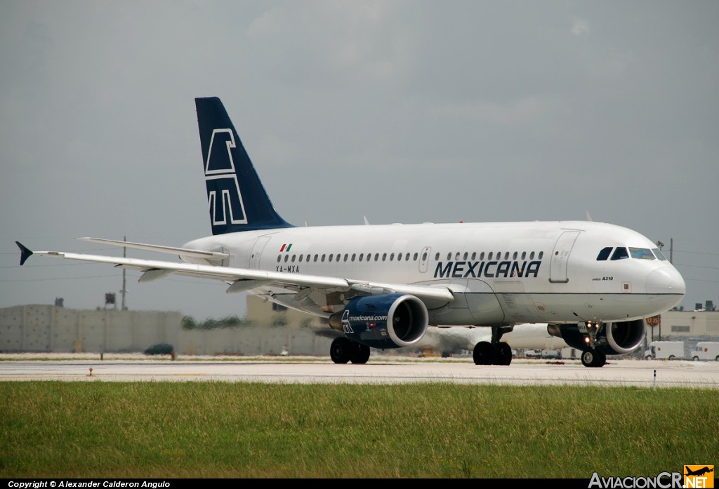 XA-MXA - Airbus A319-114 - Mexicana
