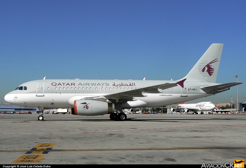 A7-HHJ - Airbus A319-133X CJ - Qatar Airways