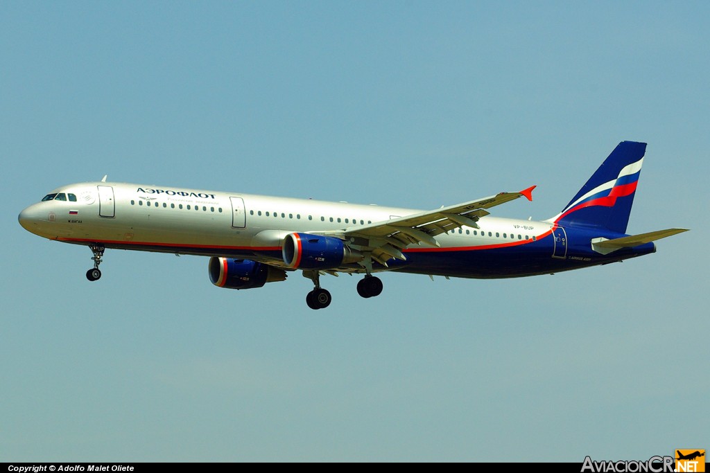 VP-BUP - Airbus A321-211 - Aeroflot