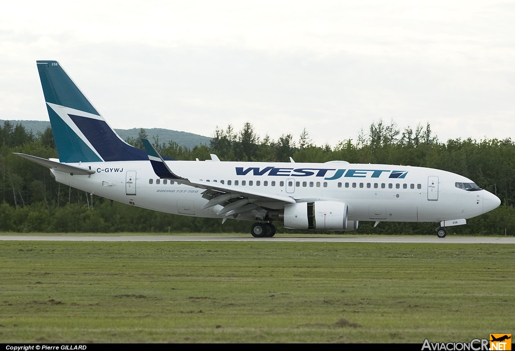 C-GYWJ - Boeing 737-7CT - Westjet