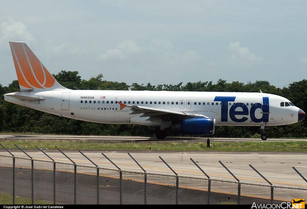 N402UA - Airbus A320-232 - TED